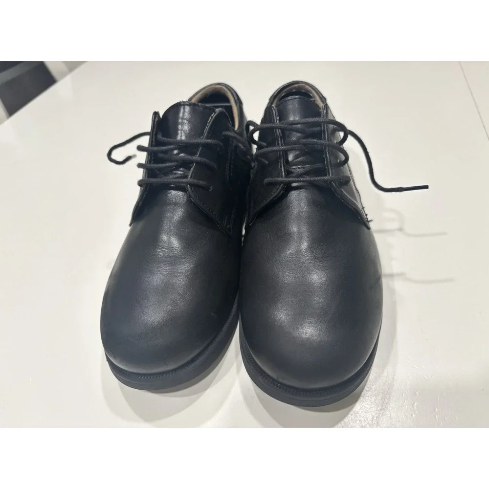 Florsheim Boys Black Midtown Jr. Plain Toe Oxford Size 5 Dress Shoes